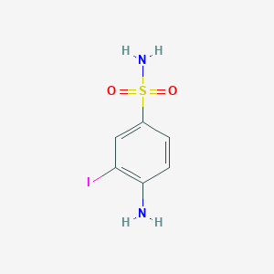 molecular formula C6H7IN2O2S B3063179 4-Amino-3-iodobenzenesulfonamide CAS No. 60154-06-5