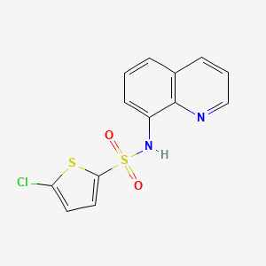 molecular formula C13H9ClN2O2S2 B3063219 5-chloro-N-(quinolin-8-yl)thiophene-2-sulfonamide CAS No. 620103-77-7