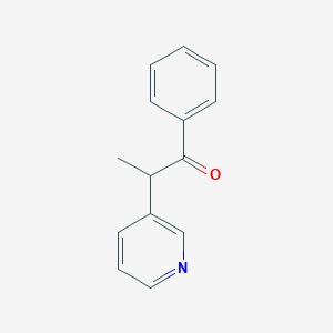 molecular formula C14H13NO B3063221 1-Phenyl-2-pyridin-3-yl-propan-1-one CAS No. 62144-16-5