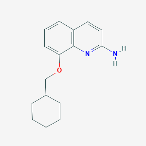molecular formula C16H20N2O B3063263 8-(Cyclohexylmethoxy)quinolin-2-amine CAS No. 635755-66-7
