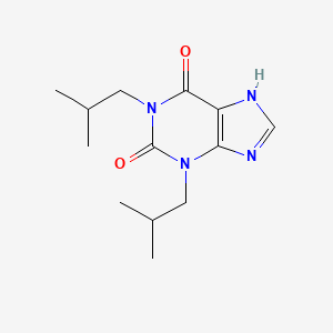 molecular formula C13H20N4O2 B3063270 1H-Purine-2,6-dione, 3,7-dihydro-1,3-bis(2-methylpropyl)- CAS No. 63908-24-7