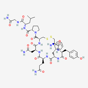 molecular formula C46H64N12O12S2 B3063302 Oxypressin CAS No. 642-35-3