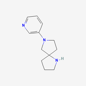 molecular formula C12H17N3 B3063317 7-(Pyridin-3-yl)-1,7-diazaspiro[4.4]nonane CAS No. 646055-67-6