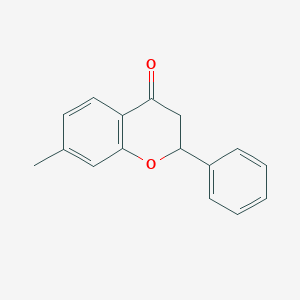 7-Methyl-2-phenyl-2,3-dihydro-4H-1-benzopyran-4-one