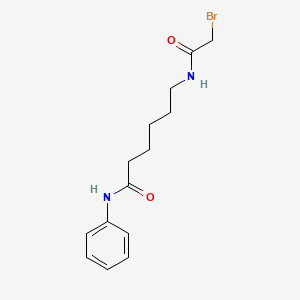 molecular formula C14H19BrN2O2 B3063351 N-Phenyl-6-(bromoacetylamino)hexanamide CAS No. 651767-99-6