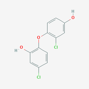 molecular formula C12H8Cl2O3 B3063404 5-Chloro-2-(2-chloro-4-hydroxyphenoxy)phenol CAS No. 656833-26-0
