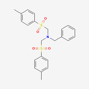 molecular formula C23H25NO4S2 B3063412 phenyl-N,N-bis(tosylmethyl)methanamine CAS No. 65950-40-5
