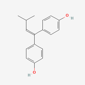 molecular formula C17H18O2 B3063420 Phenol, 4,4'-(3-methyl-1-butenylidene)bis- CAS No. 66422-07-9