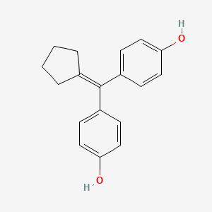 molecular formula C18H18O2 B3063424 4-Cyclopentyliden(4-hydroxyphenyl)methylphenol CAS No. 66422-10-4