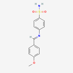 molecular formula C14H14N2O3S B3063431 N-(4-Methoxybenzylidene)-4-sulfamoylaniline CAS No. 66667-56-9