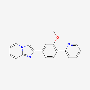molecular formula C19H15N3O B3063448 2-(3-Methoxy-4-pyridin-2-ylphenyl)imidazo(1,2-a)pyridine CAS No. 669091-15-0