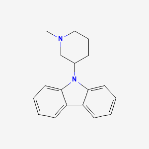molecular formula C18H20N2 B3063464 9-(1-Methyl-3-piperidyl)carbazole CAS No. 67196-14-9