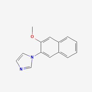 molecular formula C14H12N2O B3063471 1H-Imidazole, 1-(3-methoxy-2-naphthalenyl)- CAS No. 674309-81-0