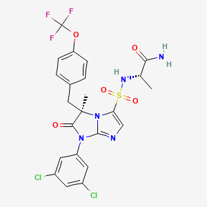 molecular formula C23H20Cl2F3N5O5S B3063509 Unii-24P4O1J71F CAS No. 688756-00-5