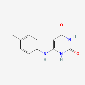 molecular formula C11H11N3O2 B3063526 6-p-Tolylamino-1H-pyrimidine-2,4-dione CAS No. 6948-11-4