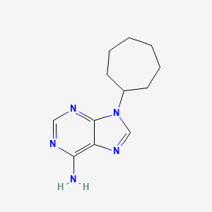 molecular formula C12H17N5 B3063528 9-Cycloheptylpurin-6-amine CAS No. 6961-60-0