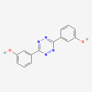 molecular formula C14H10N4O2 B3063565 3,3'-(1,2,4,5-Tetrazine-3,6-diyl)diphenol CAS No. 71123-38-1