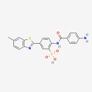 molecular formula C21H17N3O4S2 B3063571 Unii-89WQ28wkb4 CAS No. 7147-36-6
