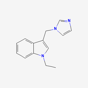 molecular formula C14H15N3 B3063612 1-Ethyl-3-imidazol-1-ylmethyl-1H-indole CAS No. 72818-64-5