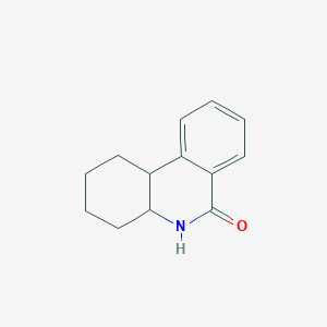 molecular formula C13H15NO B3063632 1,2,3,4,4a,5-hexahydrophenanthridin-6(10bH)-one CAS No. 7403-93-2