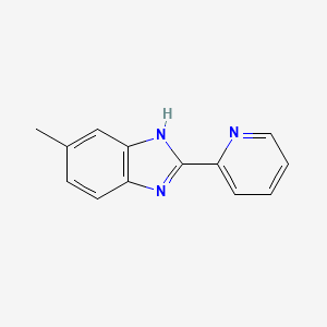molecular formula C13H11N3 B3063653 5-Methyl-2-pyridin-2-yl-1H-benzoimidazole CAS No. 7471-12-7