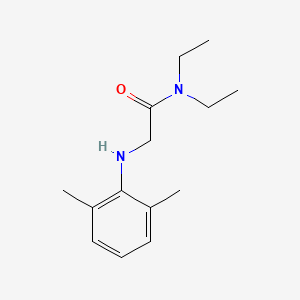 molecular formula C14H22N2O B3063674 Acetamide, N,N-diethyl-2-(2,6-xylidino)- CAS No. 75326-55-5
