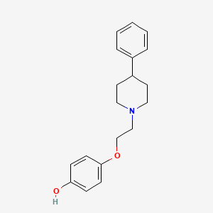 molecular formula C19H23NO2 B3063696 4-[2-(4-Phenyl-piperidin-1-yl)-ethoxy]-phenol CAS No. 763907-80-8
