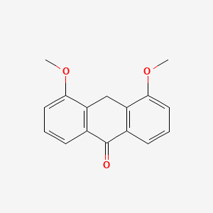 molecular formula C16H14O3 B3063699 4,5-dimethoxy-10H-anthracen-9-one CAS No. 76403-03-7