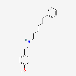 molecular formula C20H27NO B3063714 4-[2-(6-Phenyl-hexylamino)-ethyl]-phenol CAS No. 765883-50-9