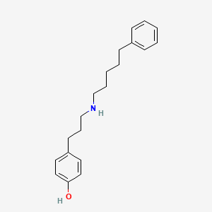 molecular formula C20H27NO B3063715 4-[3-(5-Phenyl-pentylamino)-propyl]-phenol CAS No. 771459-50-8