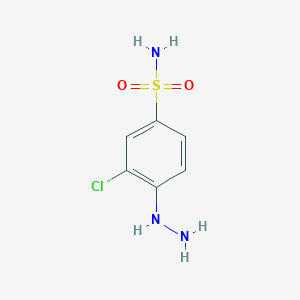 3-Chloro-4-hydrazino-benzenesulphonamide