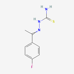 molecular formula C9H10FN3S B3063729 2-[(E)-1-(4-fluorophenyl)ethylidene]-1-hydrazinecarbothioamide CAS No. 777-16-2