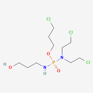 molecular formula C10H22Cl3N2O3P B3063751 Phosphorodiamidic acid, N,N-bis(2-chloroethyl)-N'-(3-hydroxypropyl)-, (3-chloropropyl) ester CAS No. 78218-88-9