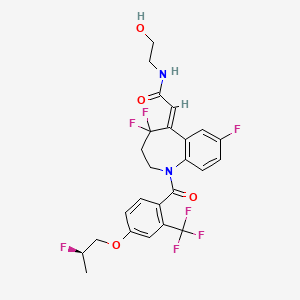 molecular formula C25H23F7N2O4 B3063771 Unii-NP36wmm1PF CAS No. 790694-26-7