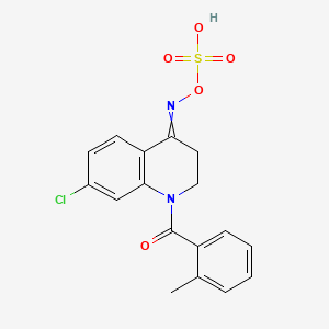 molecular formula C17H15ClN2O5S B3063778 M-17055 Free CAS No. 791024-52-7