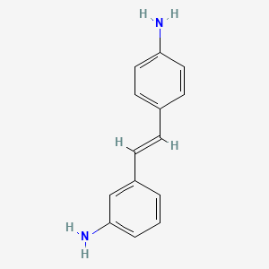 molecular formula C14H14N2 B3063783 3,4'-Diaminostilbene CAS No. 79305-82-1