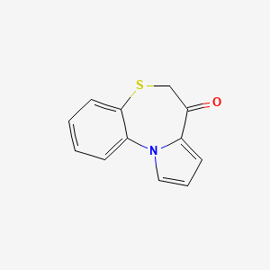 molecular formula C12H9NOS B3063795 Pyrrolo(2,1-d)(1,5)benzothiazepin-7(6H)-one CAS No. 80008-53-3
