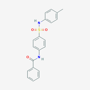 molecular formula C20H18N2O3S B306380 N-[4-(4-toluidinosulfonyl)phenyl]benzamide 
