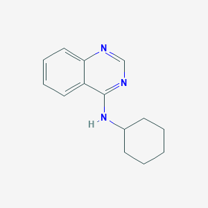 molecular formula C14H17N3 B3063825 N-cyclohexylquinazolin-4-amine CAS No. 81080-06-0