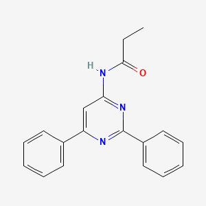 molecular formula C19H17N3O B3063853 N-(2,6-diphenylpyrimidin-4-yl)propionamide CAS No. 820961-41-9