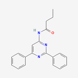 molecular formula C20H19N3O B3063857 N-(2,6-diphenylpyrimidin-4-yl)butyramide CAS No. 820961-42-0