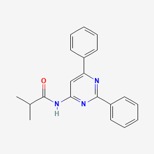 molecular formula C20H19N3O B3063867 N-(2,6-diphenylpyrimidin-4-yl)isobutyramide CAS No. 820961-44-2