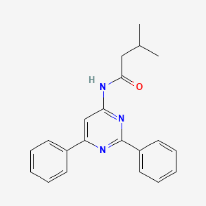 N-(2,6-diphenylpyrimidin-4-yl)-3-methylbutyramide