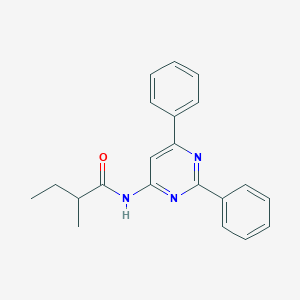 molecular formula C21H21N3O B3063885 N-(2,6-diphenylpyrimidin-4-yl)-2-methylbutyramide CAS No. 820961-47-5