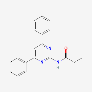 molecular formula C19H17N3O B3063908 N-(4,6-diphenylpyrimidin-2-yl)propionamide CAS No. 820961-64-6