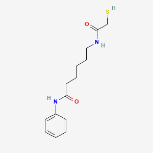 molecular formula C14H20N2O2S B3063933 6-(2-Mercaptoacetylamino)-N-Phenylhexanamide CAS No. 824970-14-1