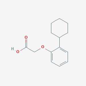 molecular formula C14H18O3 B3063941 2-(2-Cyclohexylphenoxy)acetic acid CAS No. 82506-00-1