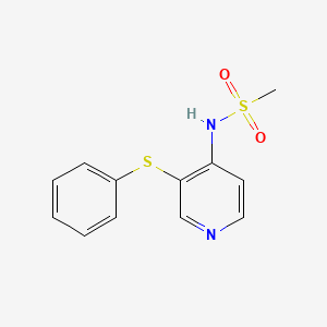 molecular formula C12H12N2O2S2 B3063979 N-(3-phenylsulfanyl-4-pyridinyl)methanesulfonamide CAS No. 833455-58-6