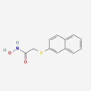 molecular formula C12H11NO2S B3063980 N-Hydroxy-2-(naphthalen-2-ylsulfanyl)-acetamide CAS No. 834918-57-9