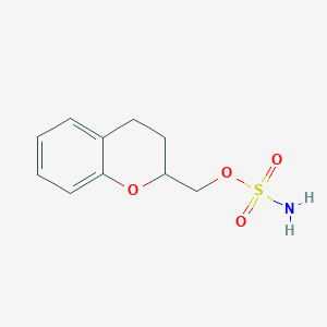 molecular formula C10H13NO4S B3063983 Sulfamic acid chroman-2-ylmethyl ester CAS No. 835894-63-8